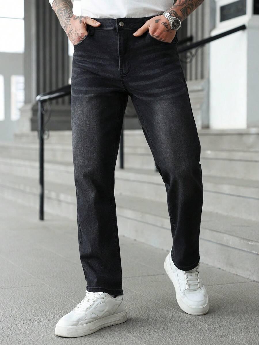 SPODNIE PROSTA NOGAWKA JEANS
