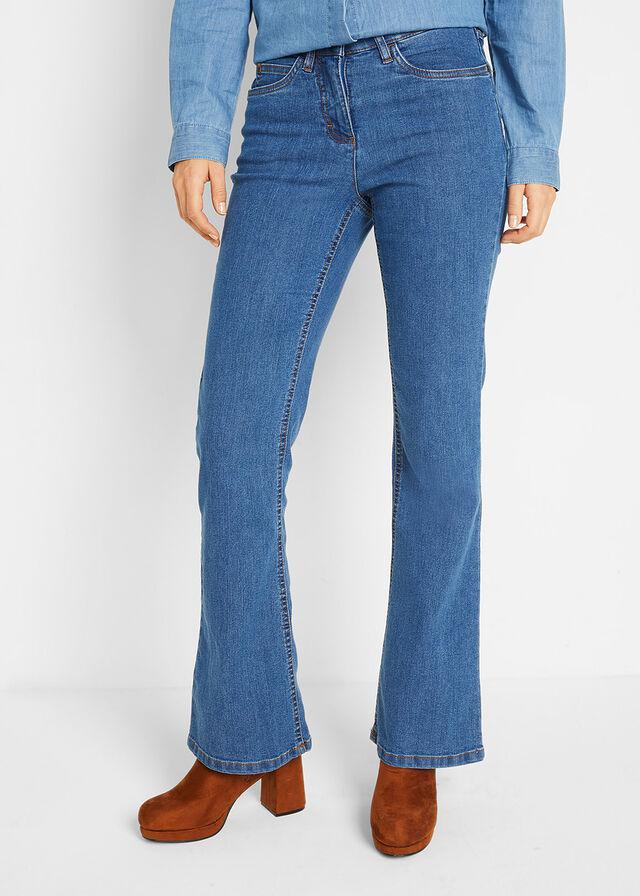 NIEBIESKIE SPODNIE JEANS DZWONY BOOTCUT