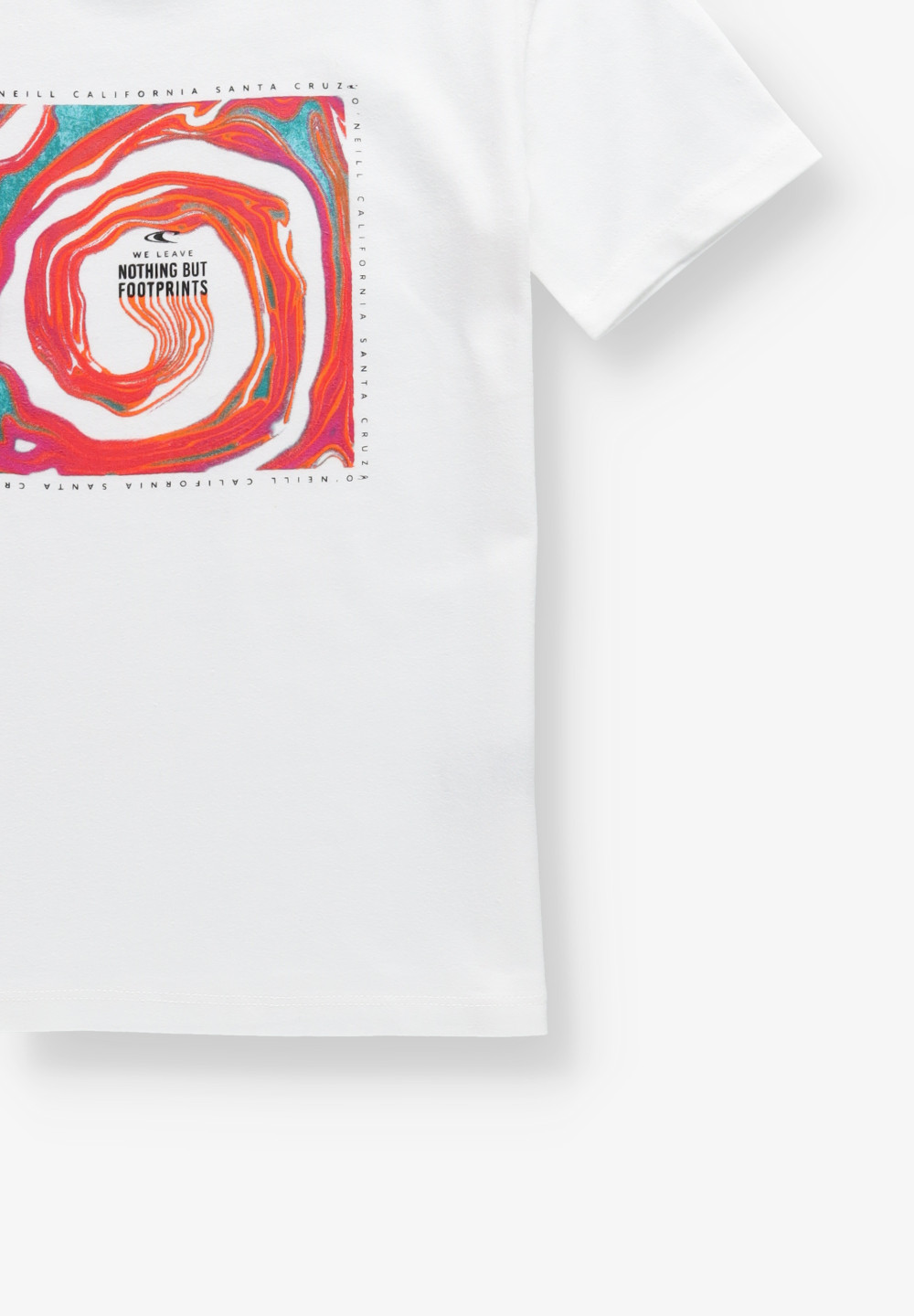 biały t-shirt print