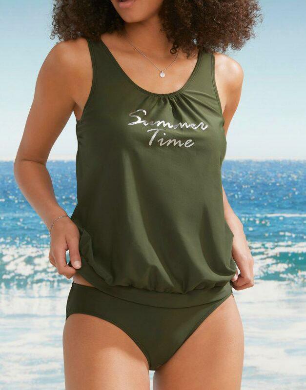TANKINI DWUCZĘŚCIOWE Z NAPISEM