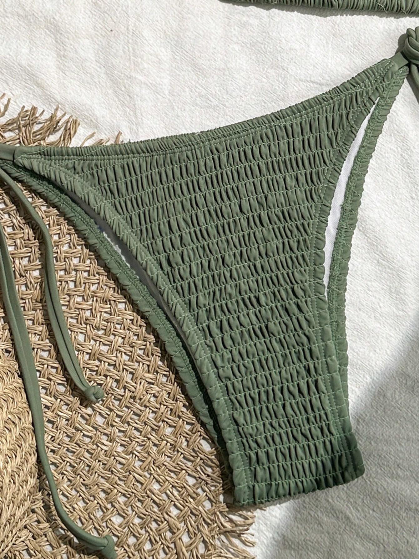 zielony dół od bikini tekstura
