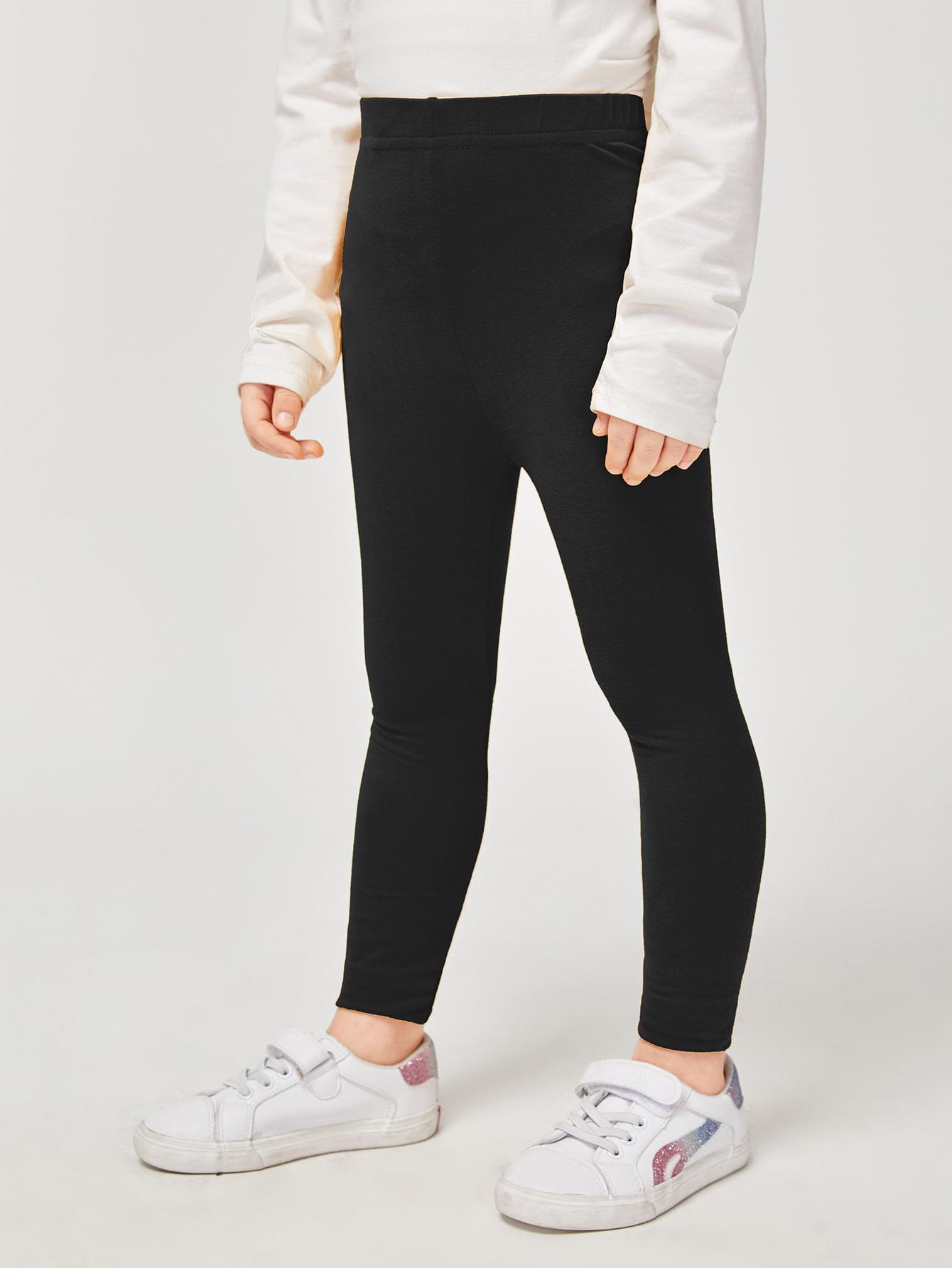 czarne klasyczne legginsy