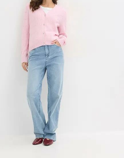 SWETER DAMSKI V-DEKOLT WISKOZOWY REGULAR