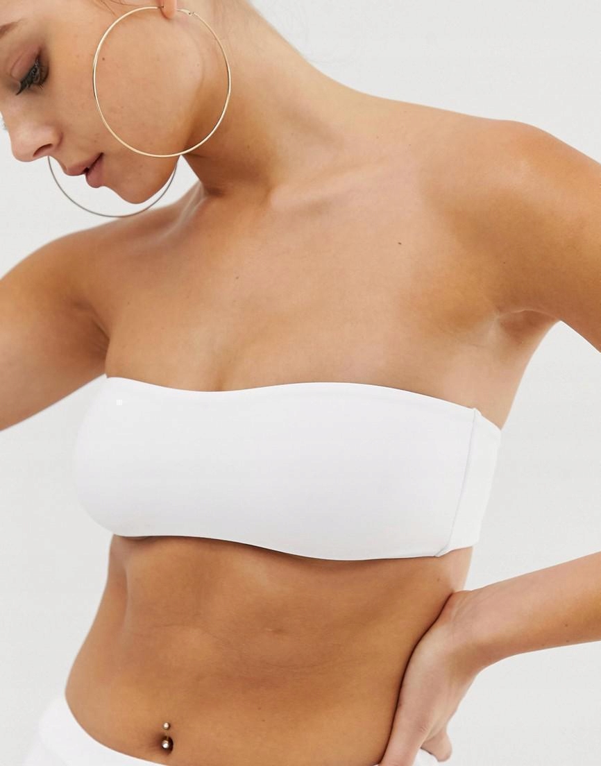 biała góra od bikini opaska