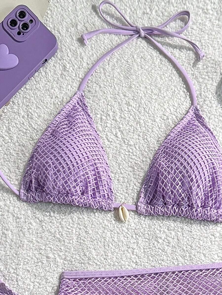 fioletowa góra od bikini
