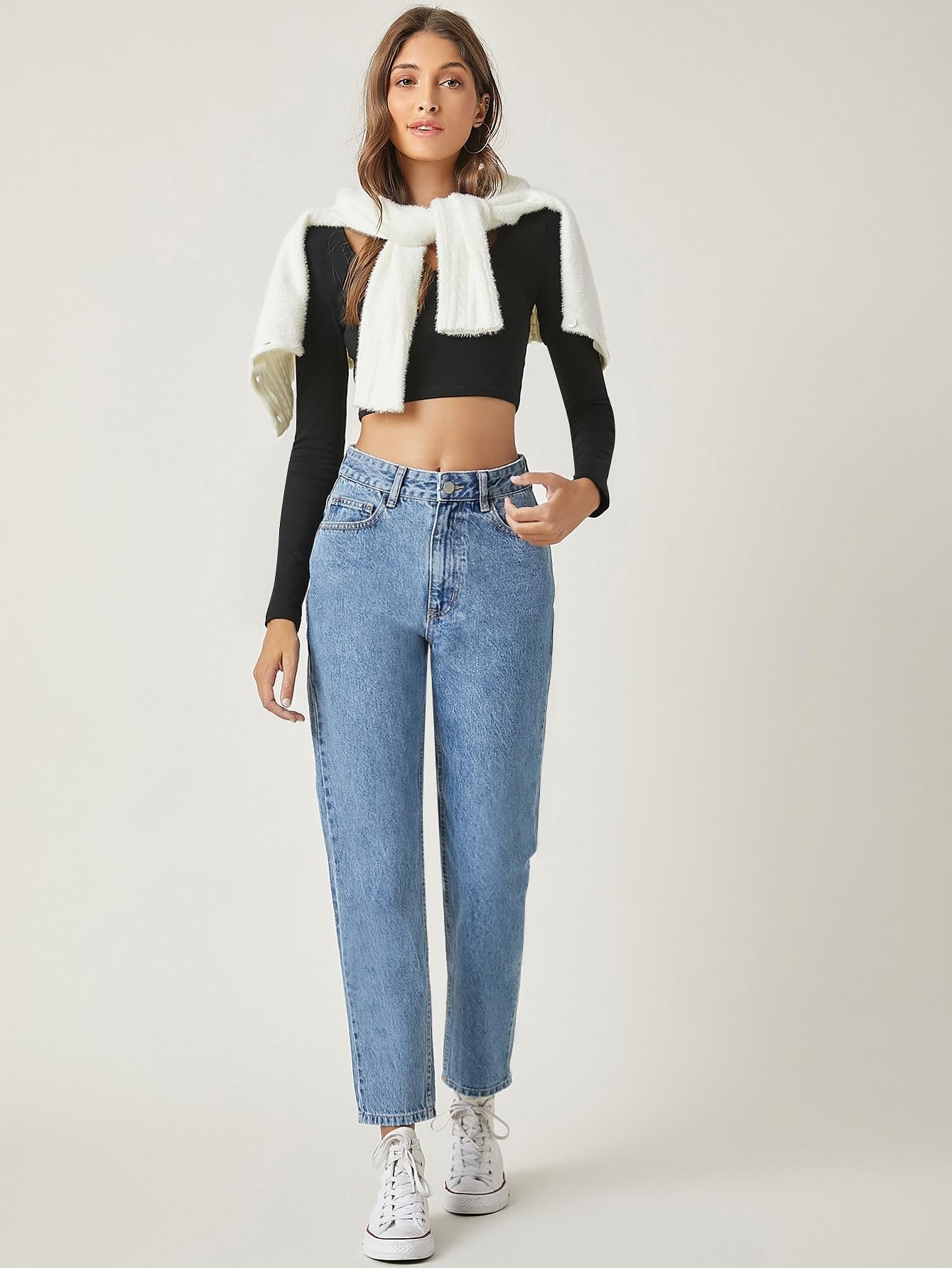 NIEBIESKIE SPODNIE JEANS 