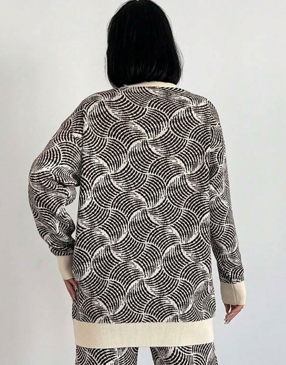 dzianinowy SWETER KARDIGAN 