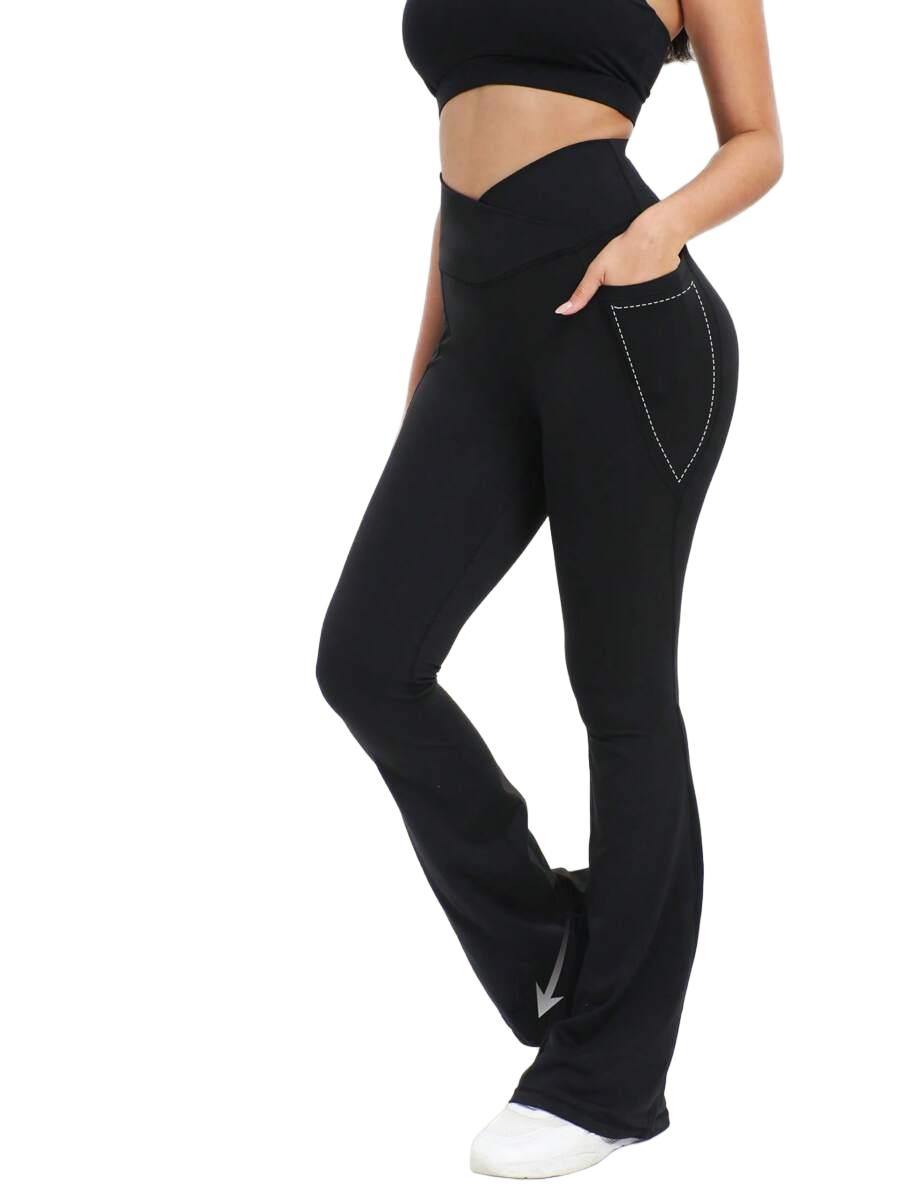 CZARNE LEGGINSY DZWONY