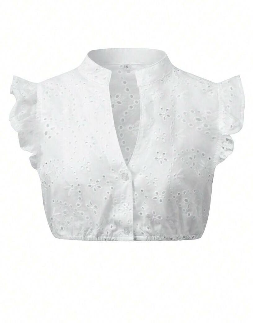 AŻUROWY BIAŁY CROP TOP