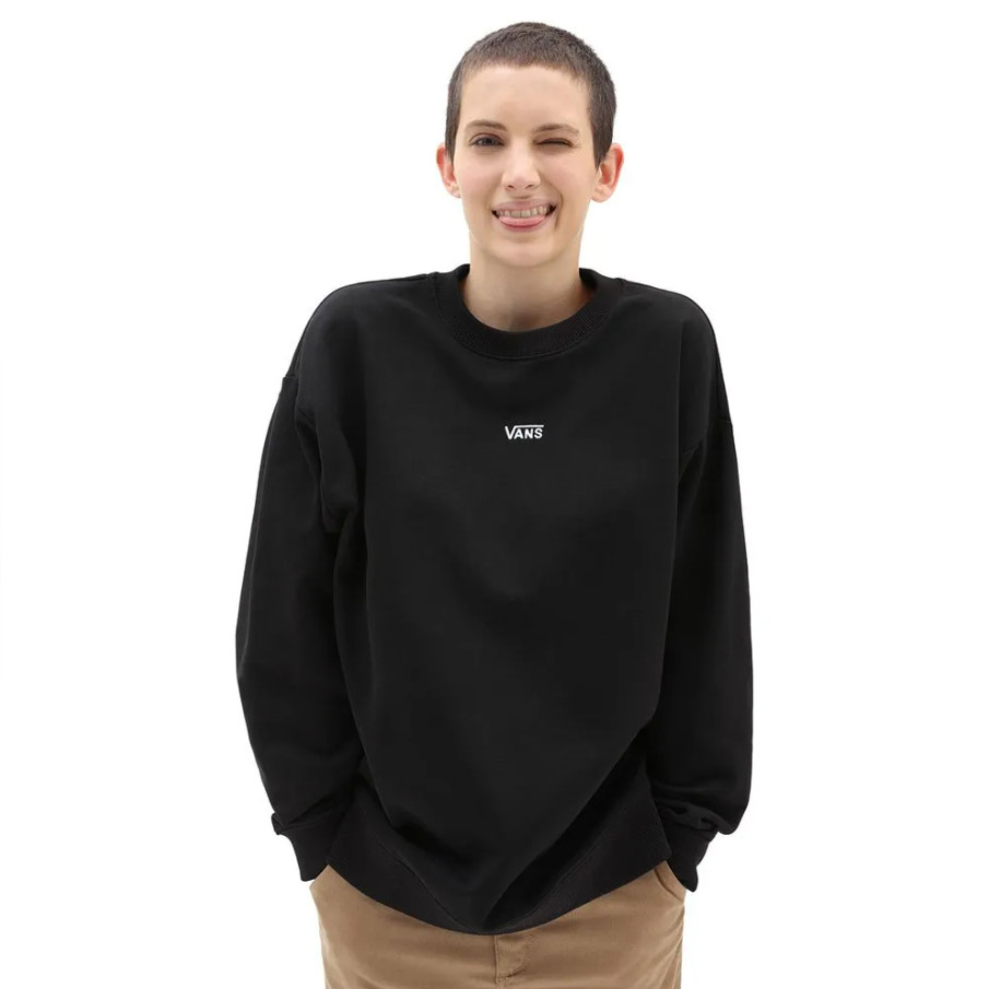 czarna bluza oversize logo