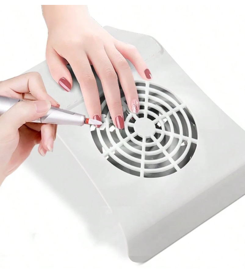 biały pochłaniacz do manicure