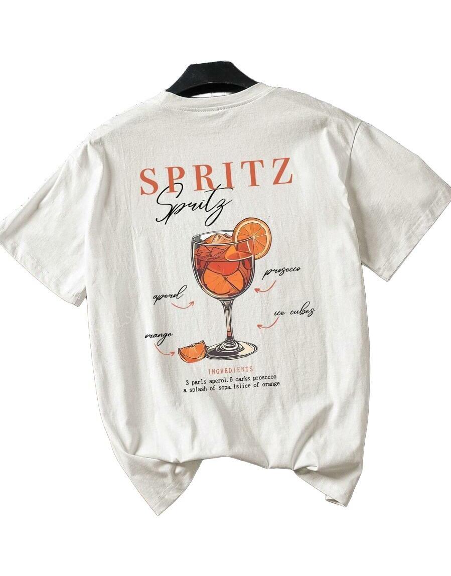 BAWEŁNIANY T-SHIRT DAMSKI Z OKRĄGŁYM DEKOLTEM