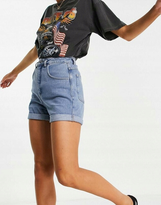 NIEBIESKIE SPODENKI JEANS