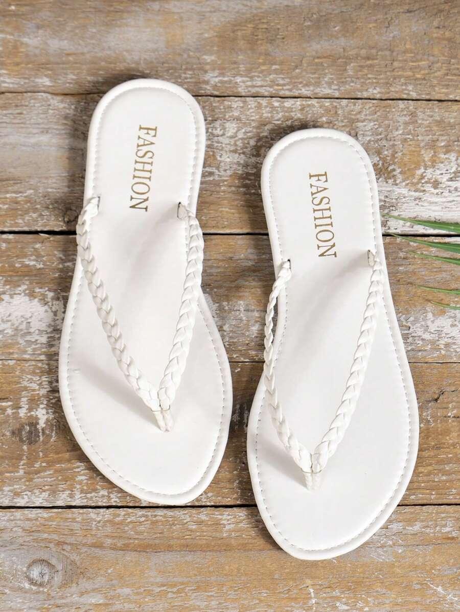 BIAŁE KLAPKI CASUAL