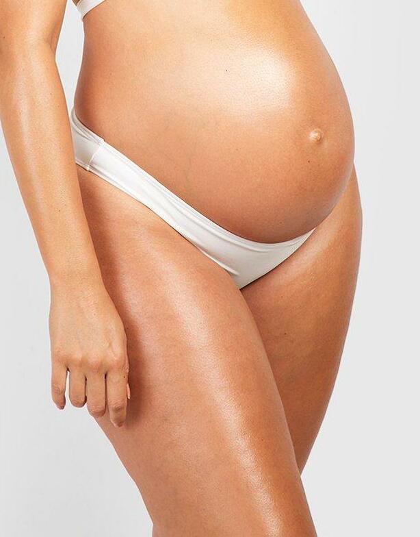 biały ciążowy dół bikini basic