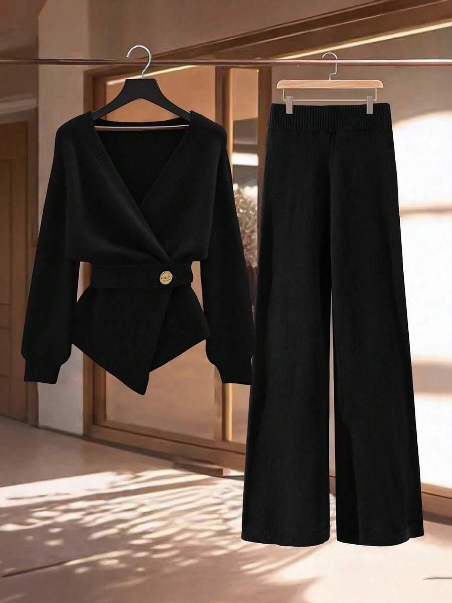 sweter spodnie komplet 