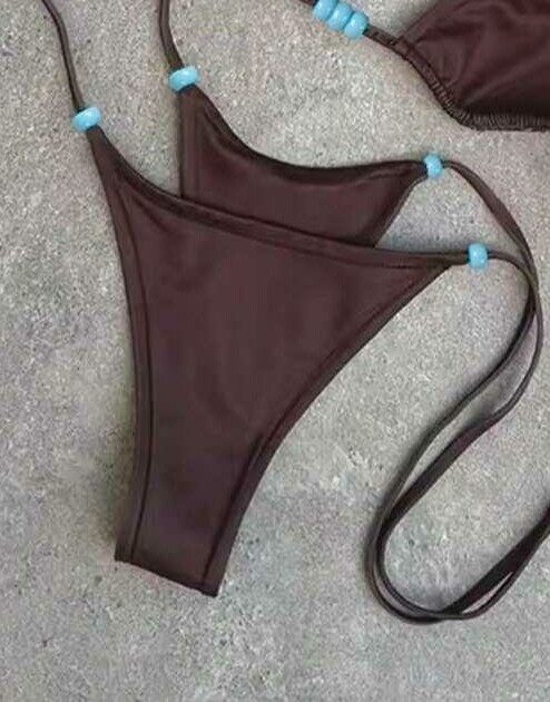 brązowy dół od bikini