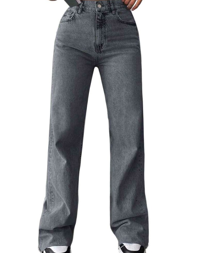 szare spodnie jeans