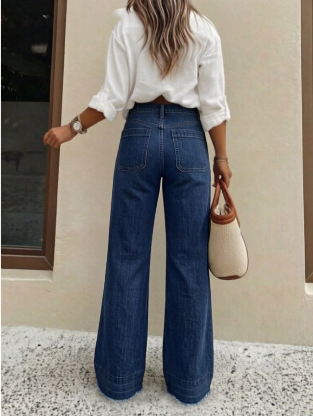 NIEBIESKIE SPODNIE JEANS