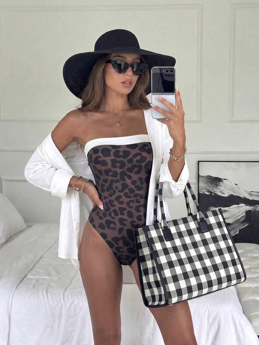 JEDNOCZĘŚCIOWY STRÓJ KĄPIELOWY ANIMAL PRINT