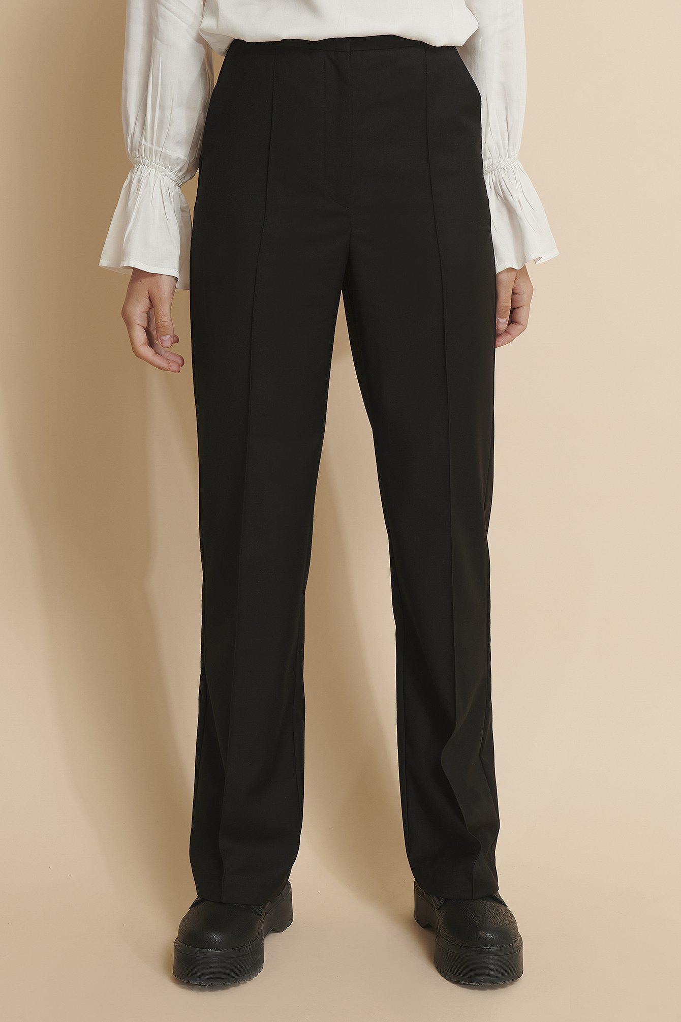 CZARNE ELEGANCKIE SPODNIE