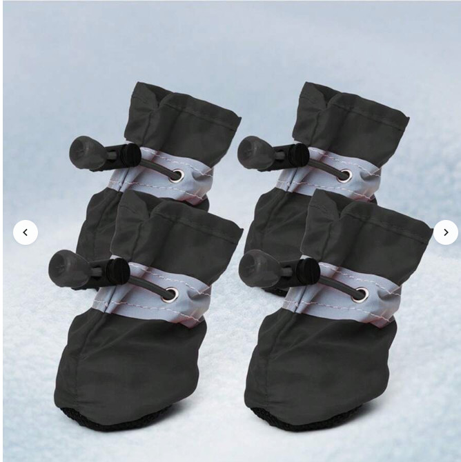 czarne buty dla psa 4 szt