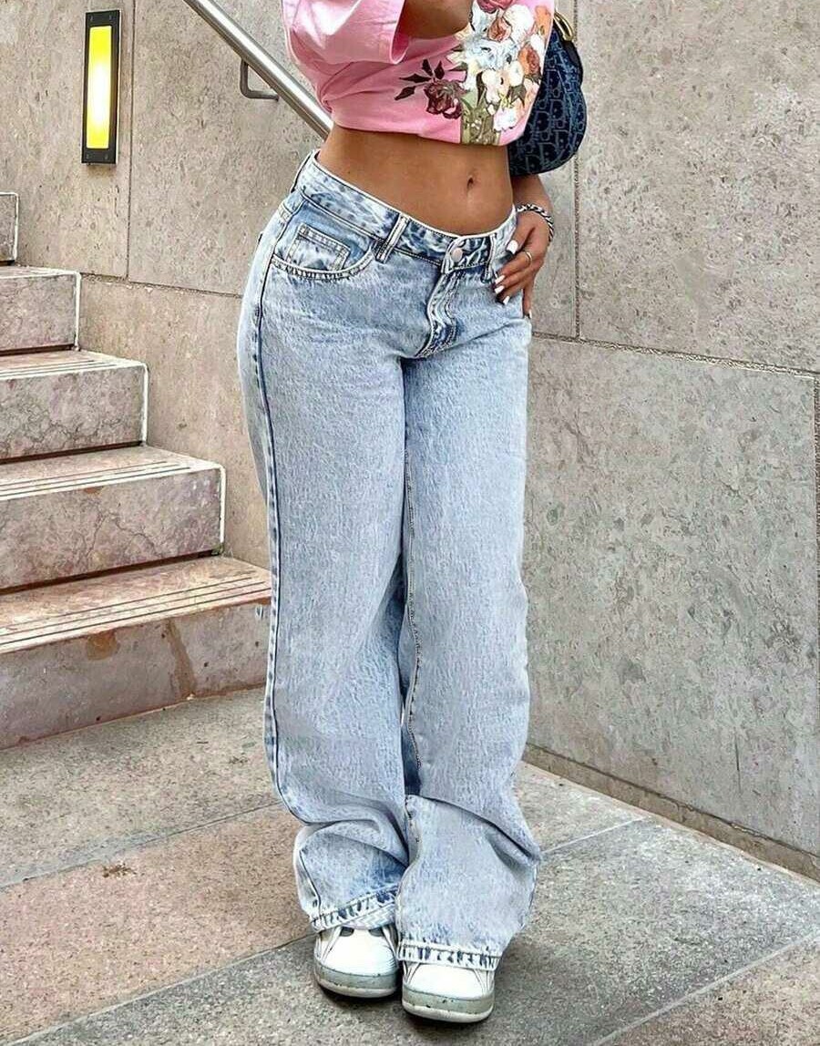 NIEBIESKIE SPODNIE JEANS