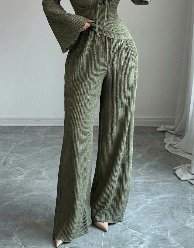 ZIELONE SPODNIE CASUAL