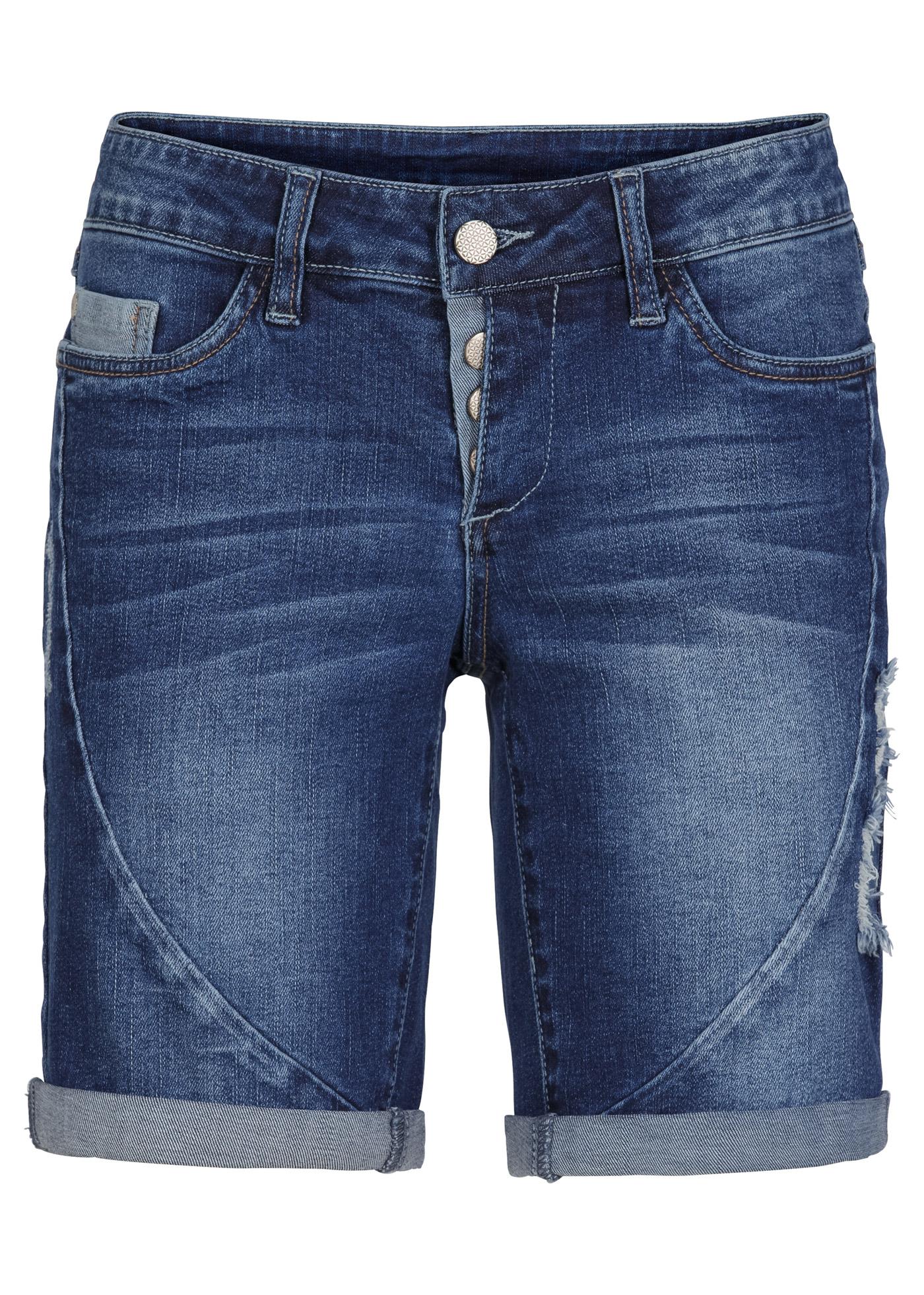 DAMSKIE JEANSOWE SZORTY