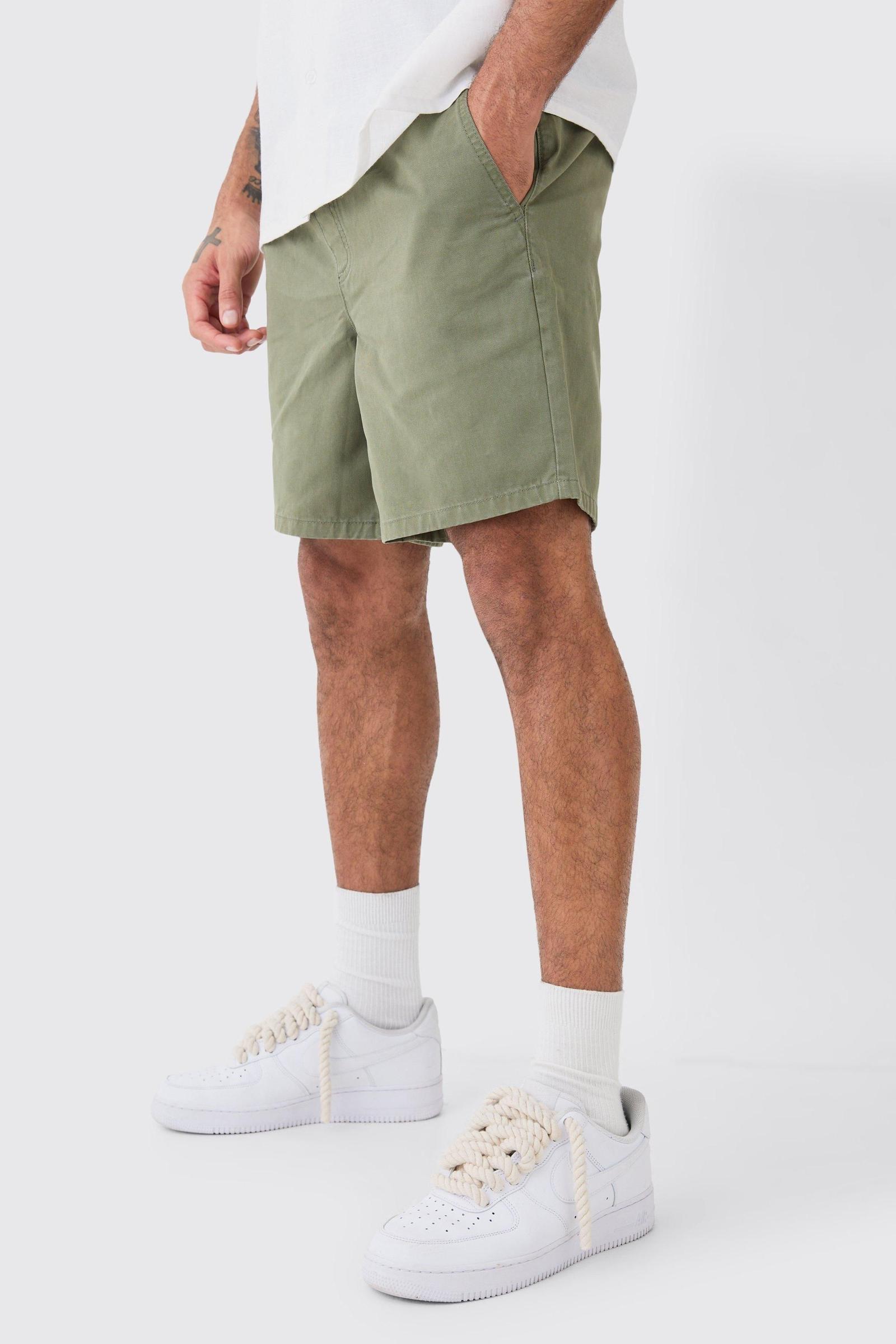 khaki spodenki kieszenie