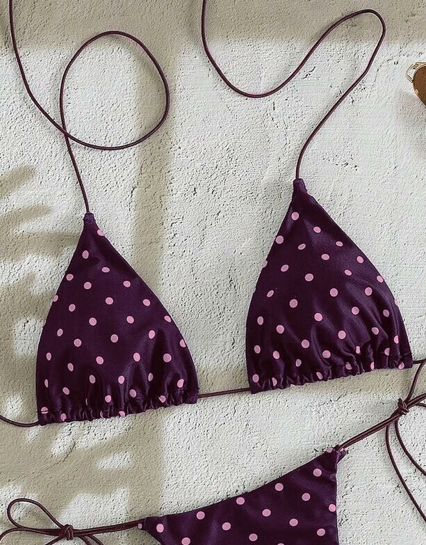 fioletowa góra od bikini