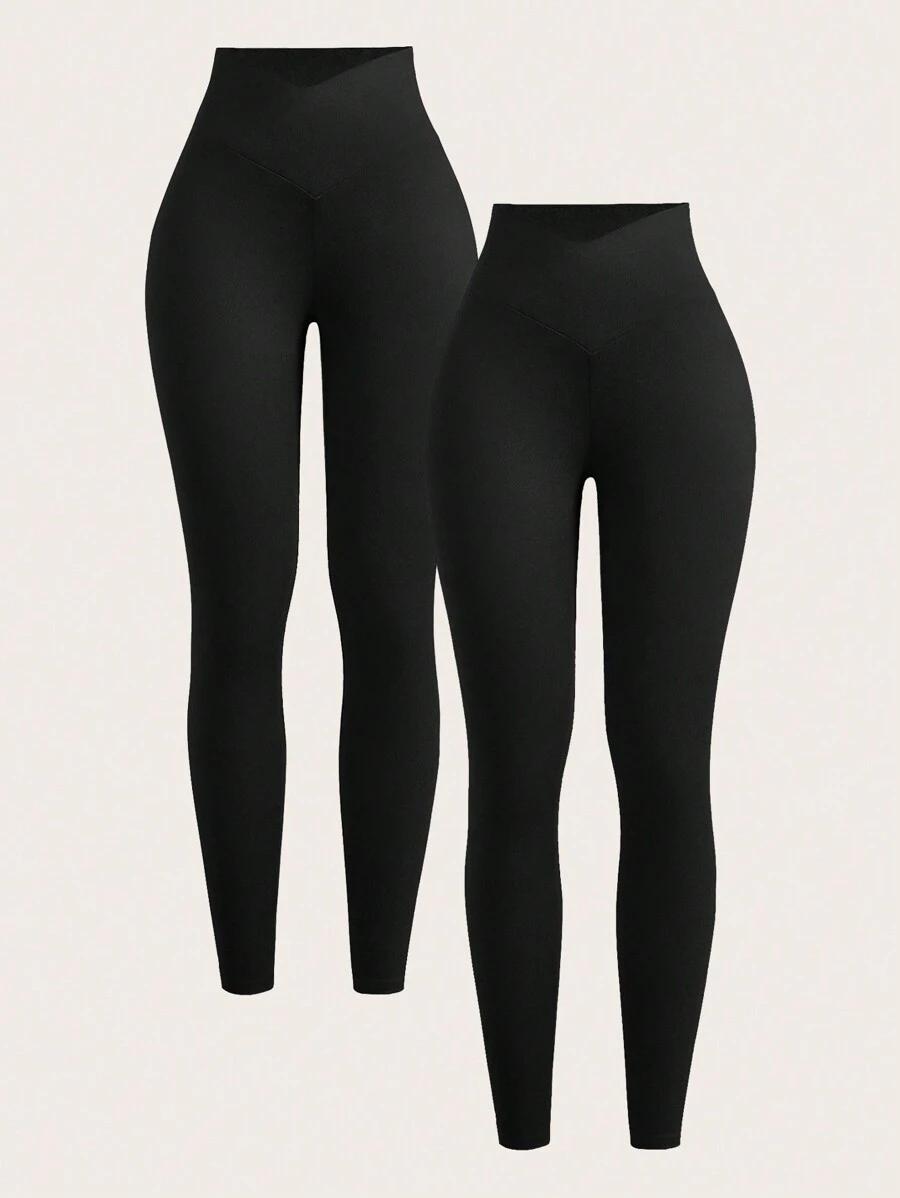 CZARNE LEGGINSY 2-PACK