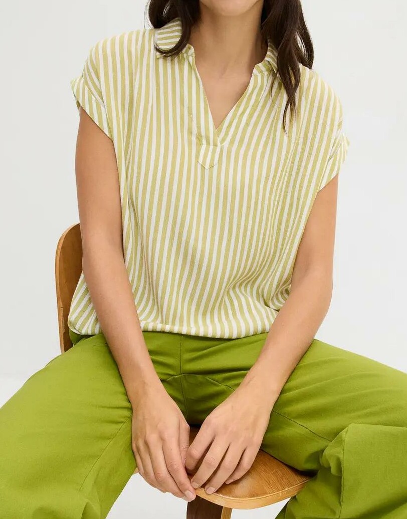 KOSZULKA POLO DAMSKA PLUS SIZE WISKOZA