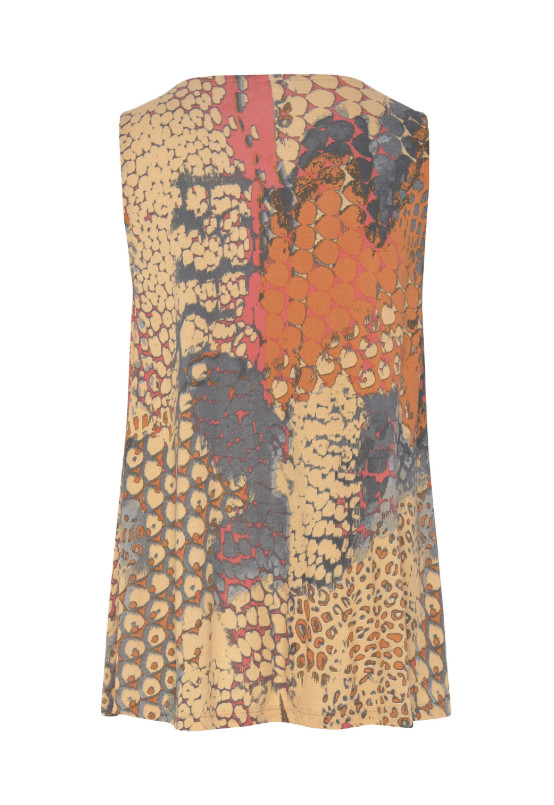 TOP bez rękawów ANIMAL PRINT
