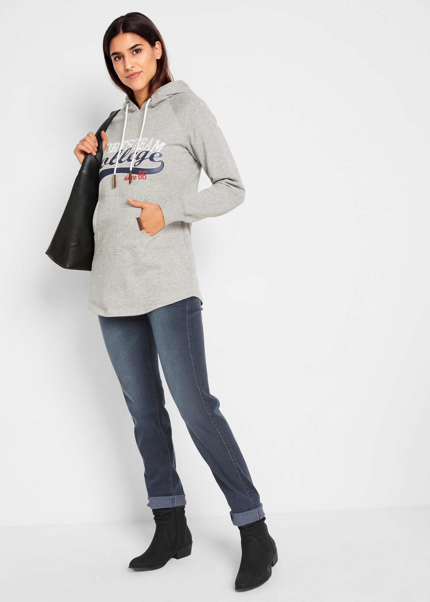szare spodnie jeans 