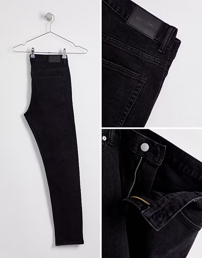 CZARNE SPODNIE SLIM JEANS