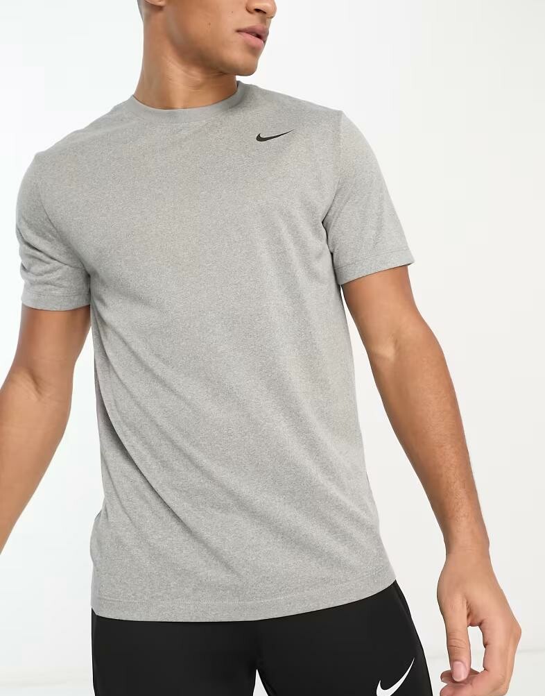 szary t-shirt logo dx0989-063