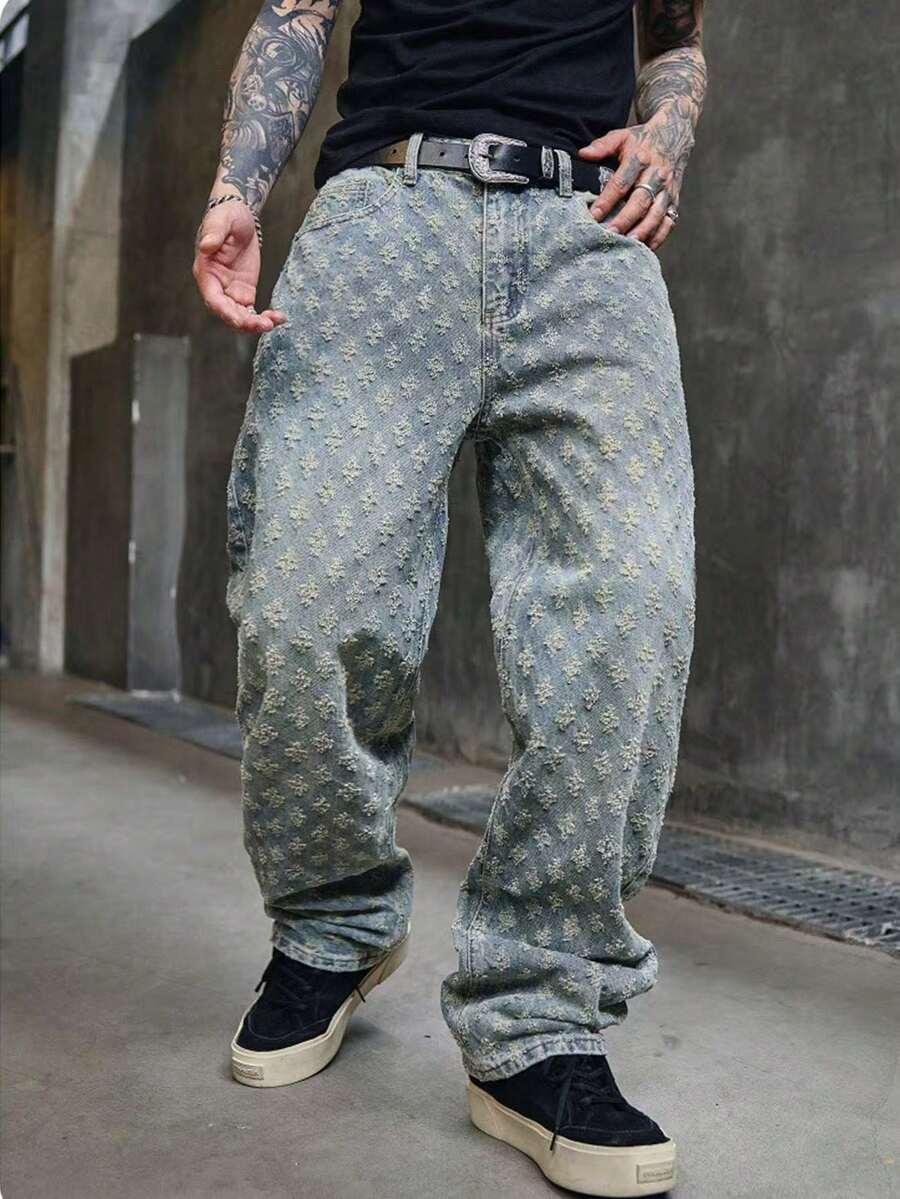  niebieskie spodnie jeans 
