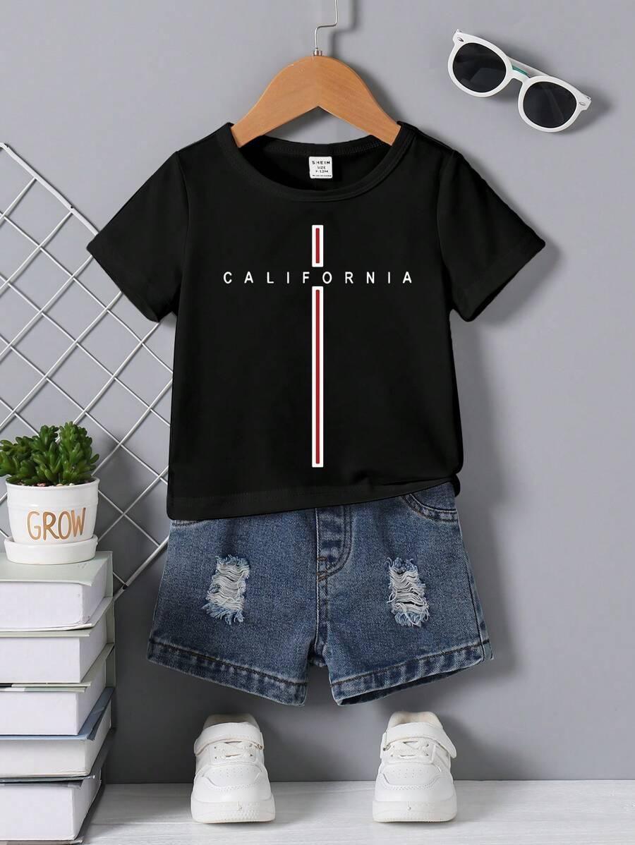 t-shirt krótkie spodenki komplet