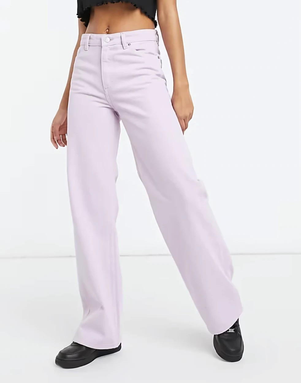 FIOLETOWE SPODNIE JEANS
