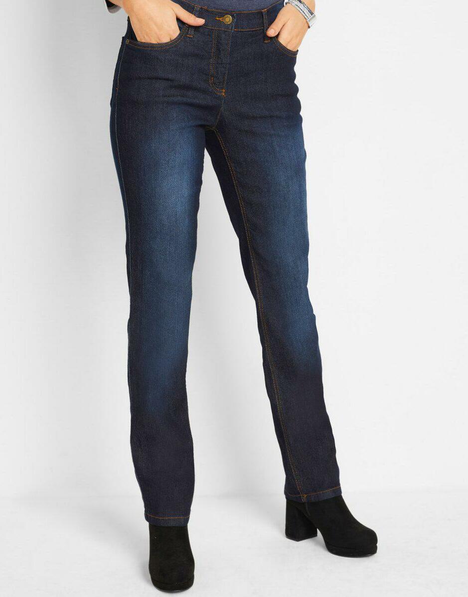 GRANATOWE SPODNIE JEANS