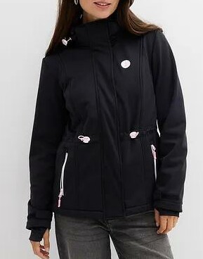 KURTKA DAMSKA SOFTSHELL Z KAPTUREM