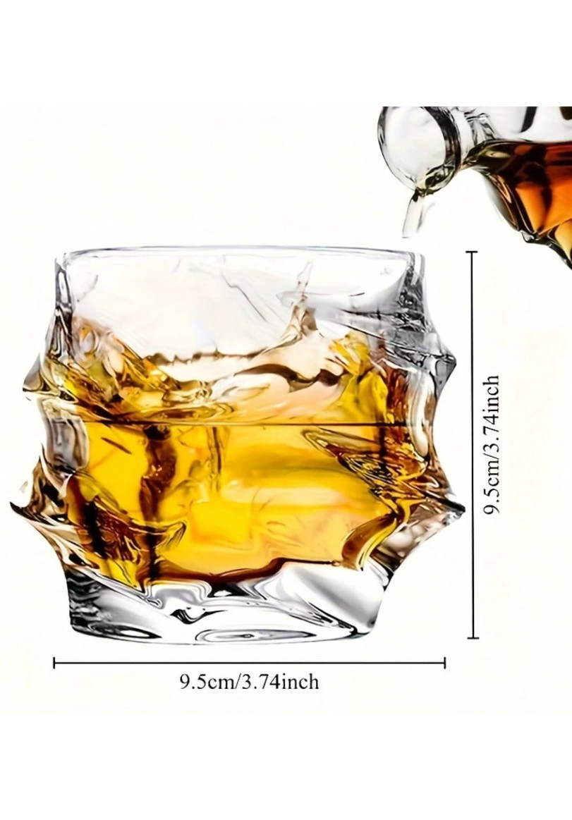 szklanki do whisky falowane tekstura 6-pack
