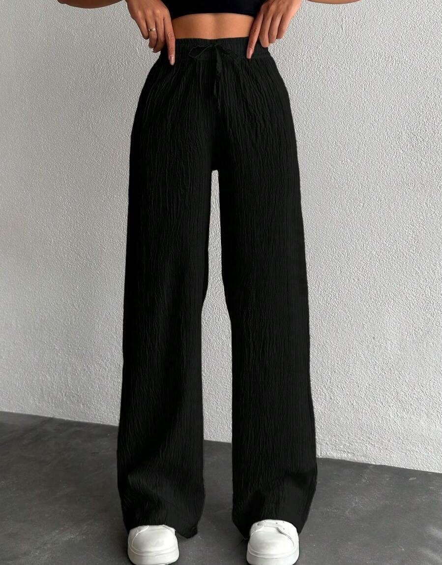 CZARNE SPODNIE CASUAL