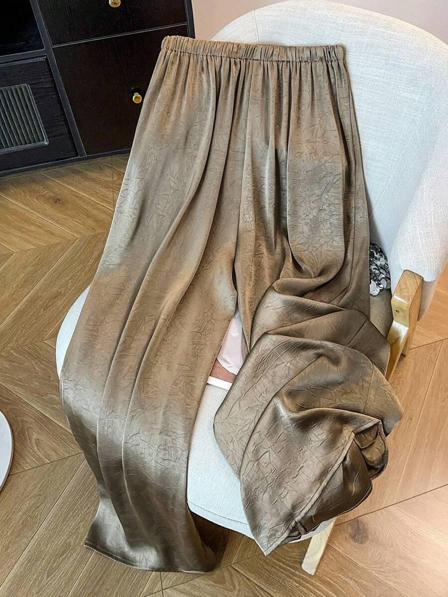 BRĄZOWE SPODNIE CASUAL