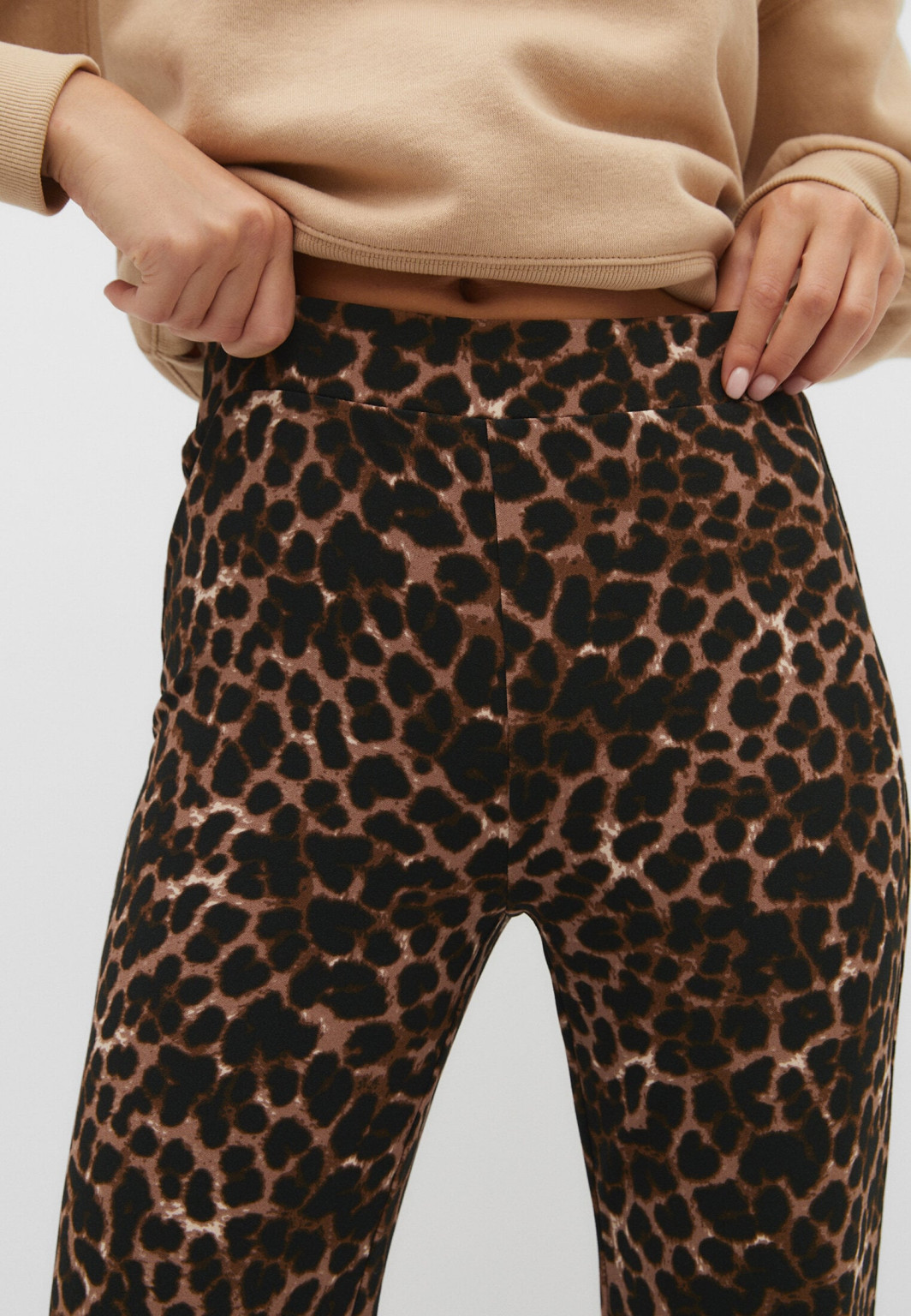 SPODNIE DZWONY ANIMAL PRINT