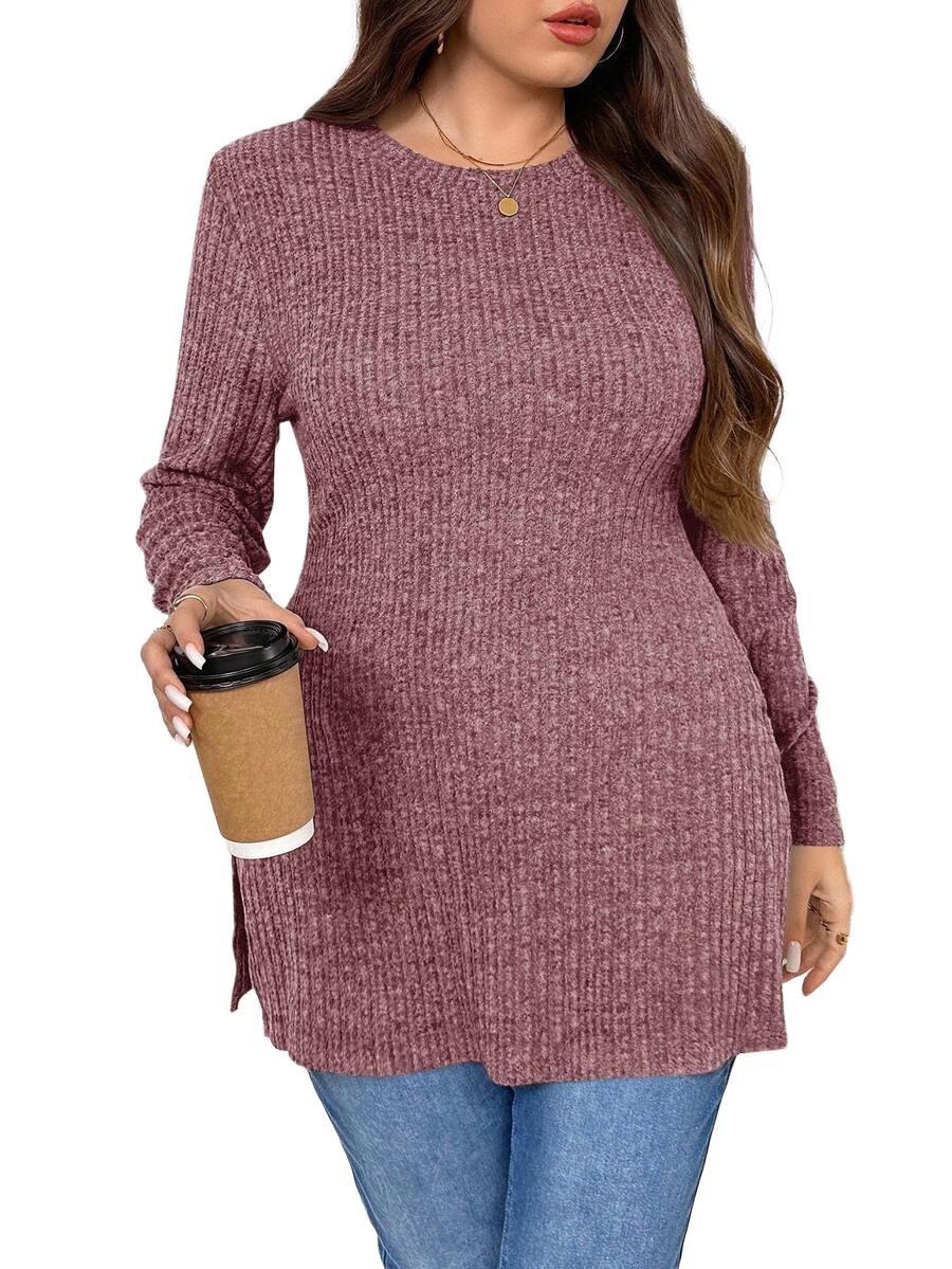 DAMSKI SWETER Z ROZCIĘCIAMI 