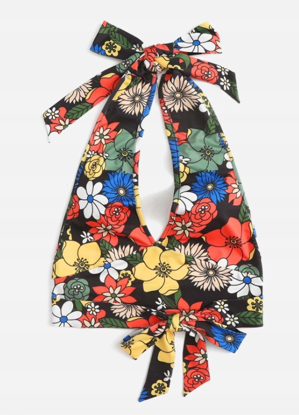wiązany top print