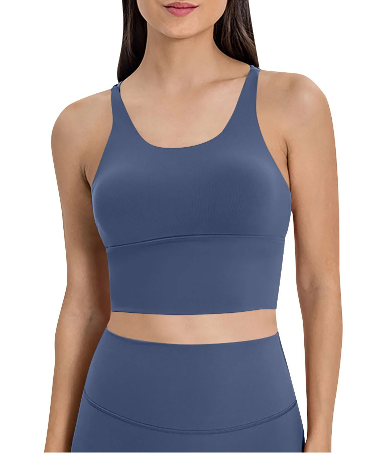 NIEBIESKI TOP SPORTOWY 