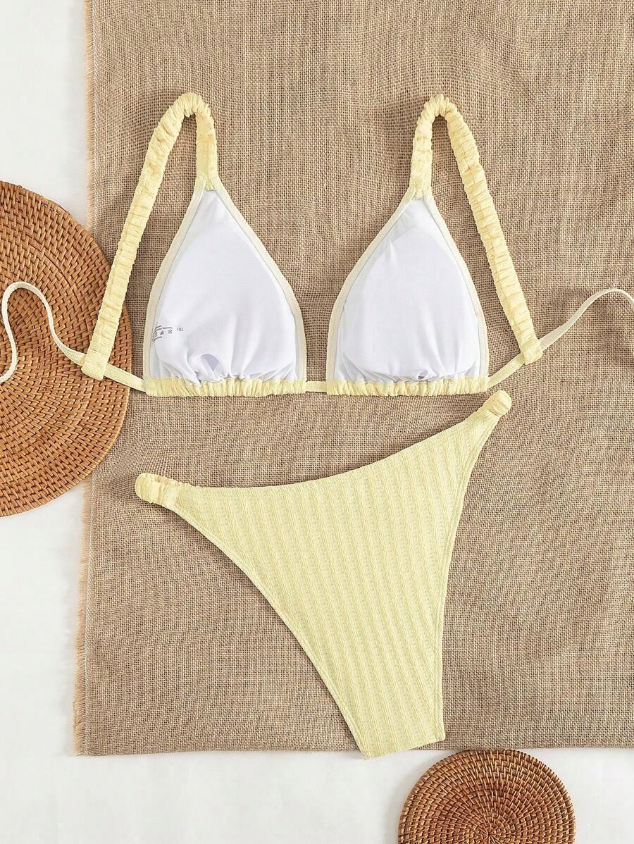 ŻÓŁTE BIKINI DWUCZĘŚCIOWE 